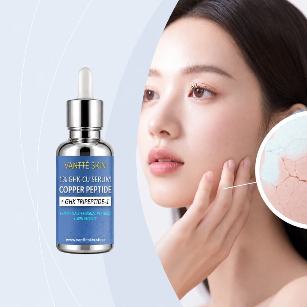 30ml GHK ‐ Cu Copper Pept Sérum Hidratante E Firmador – Fornece Pele Elástica , Suave Refinada Com Absorção Rápida