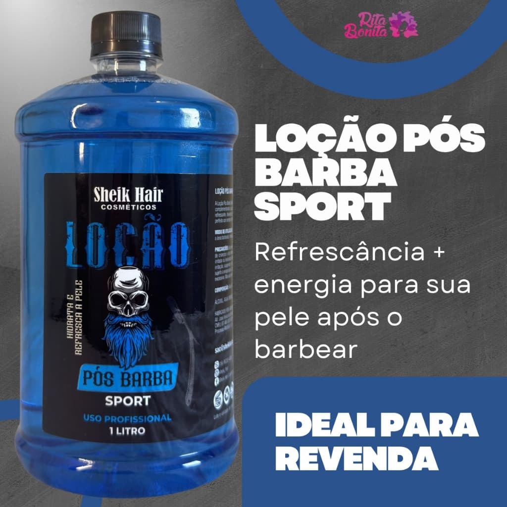 Loção Pós Barba Profissional Hidratante Masculino Sport 1L