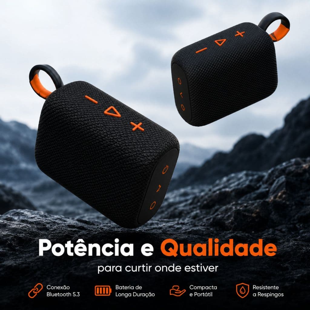 Caixinha de Som G4 Portatil Bluetooth resistente a água e poeira