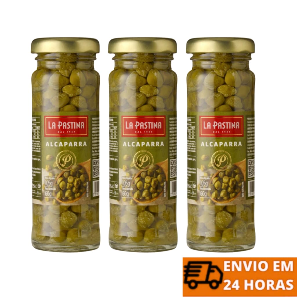 Alcaparra Espanhola em Conserva La Pastina 60g (3 Unidades)