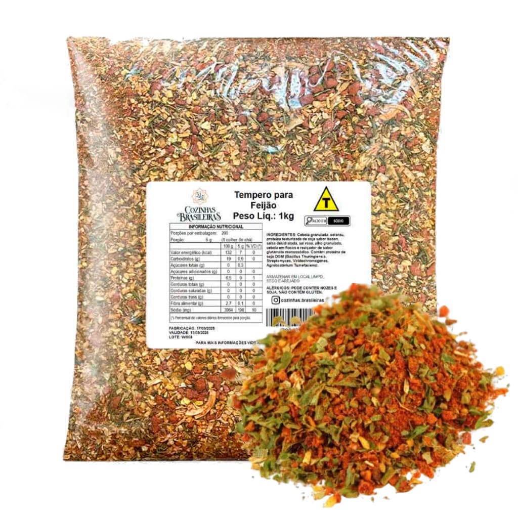 Cozinhas Brasileiras barbecue em pó tempero defumado ideal p/ churrasco carne assada frango 200g, 500g e 1,010Kg
