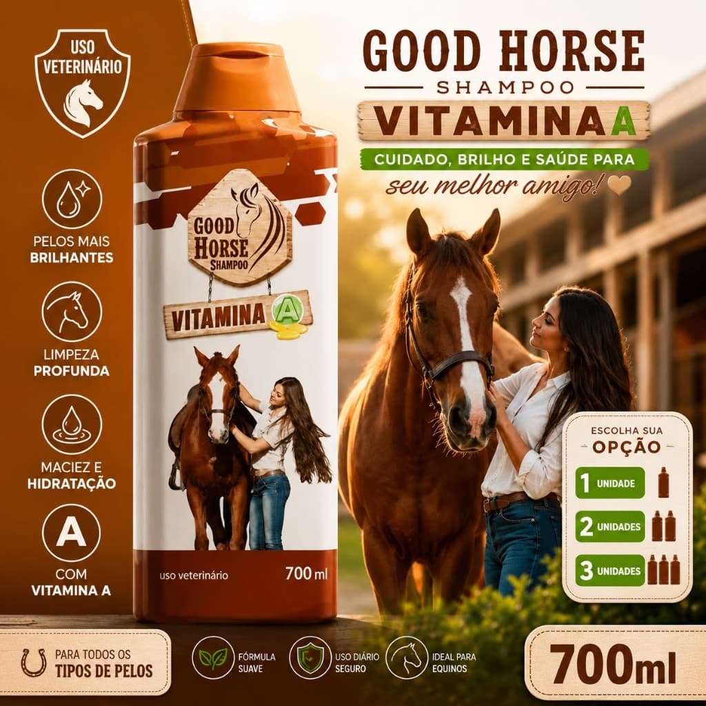 Shampoo Good Horse Vitamina A 700ml