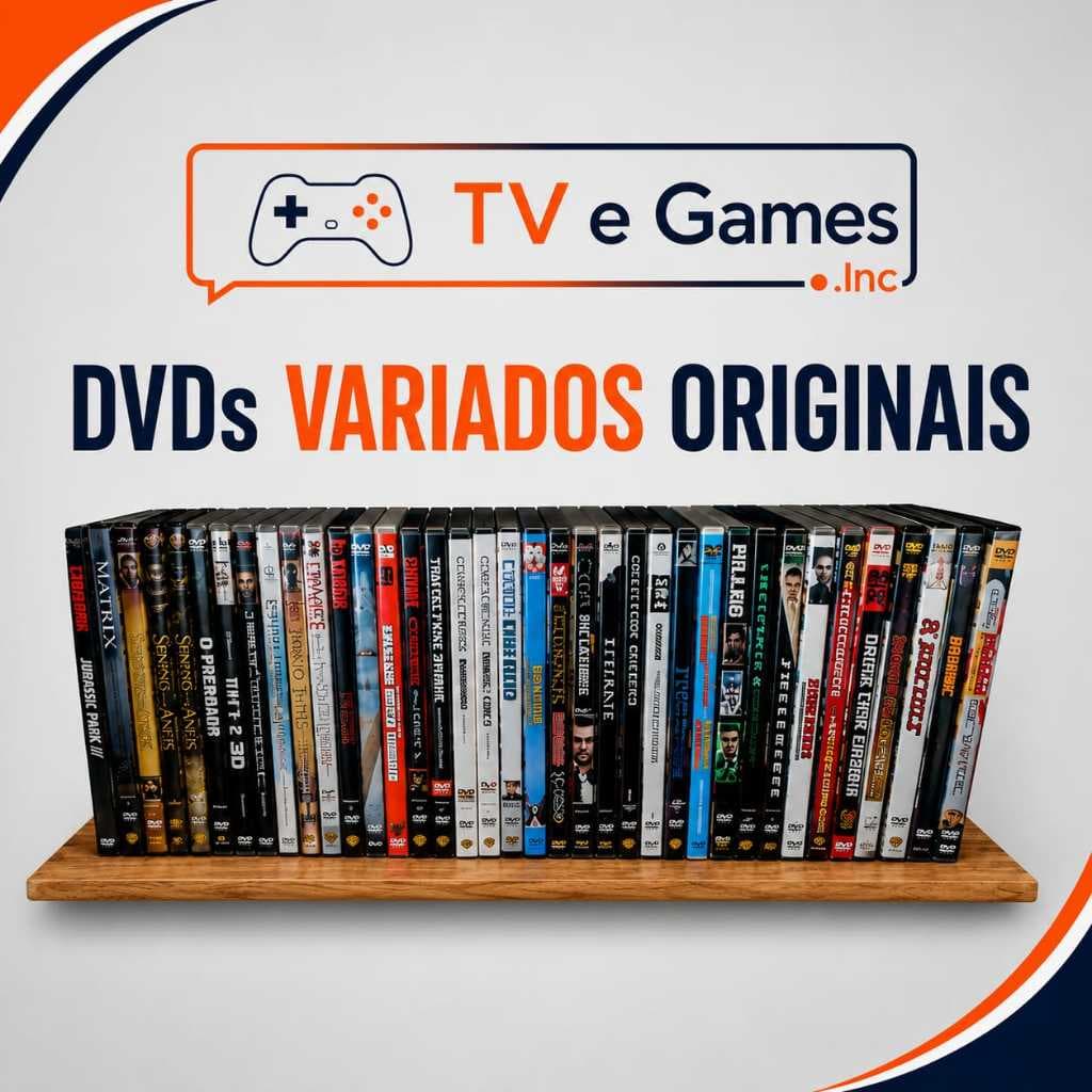DVDs Variados Originais Usados Filmes de Ação, Comédia, Suspense, Terror e Infantil Mídia Física para Colecionadores