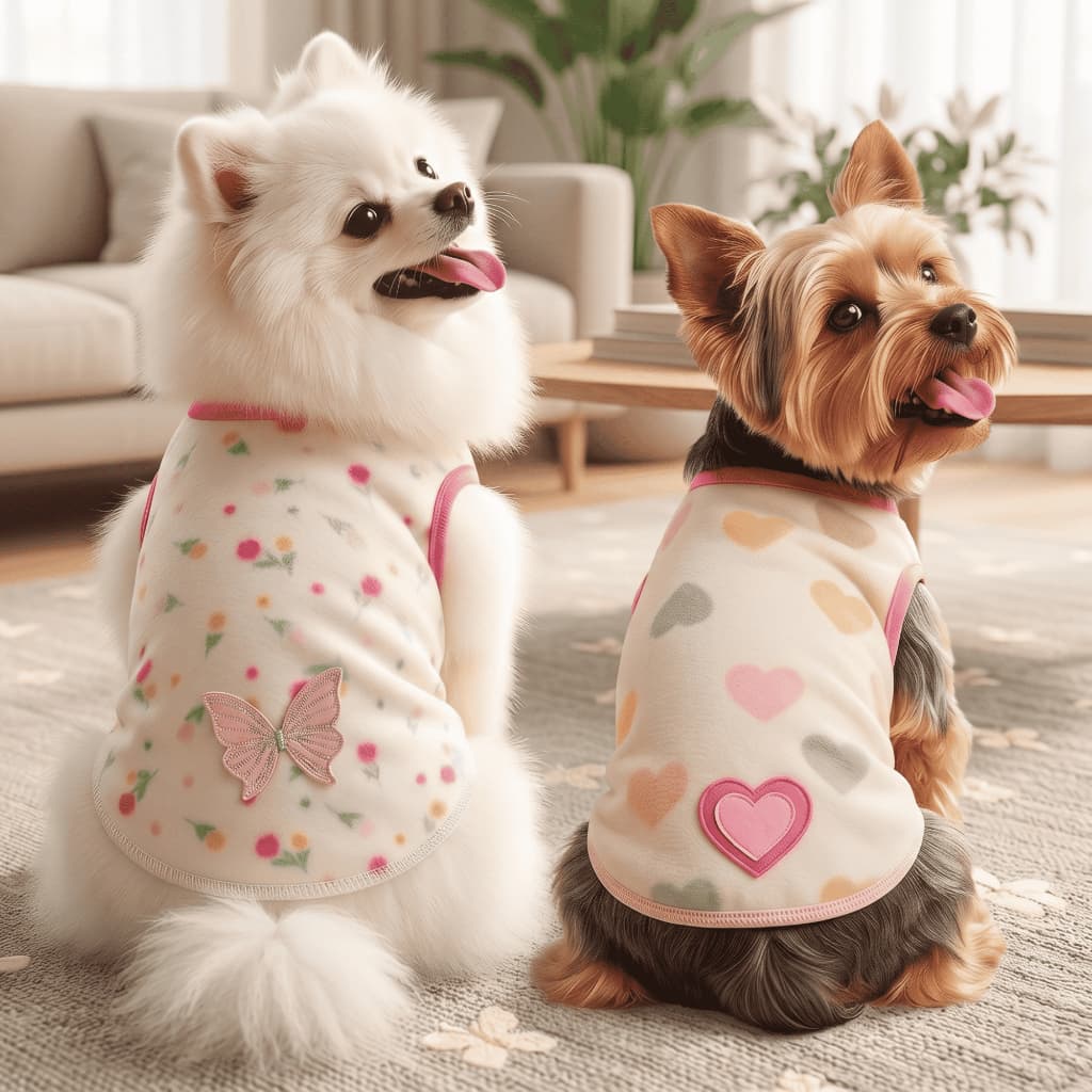Roupa Pet Inverno Soft Regata Coração e Borboleta Cachorro Gato Quentinha