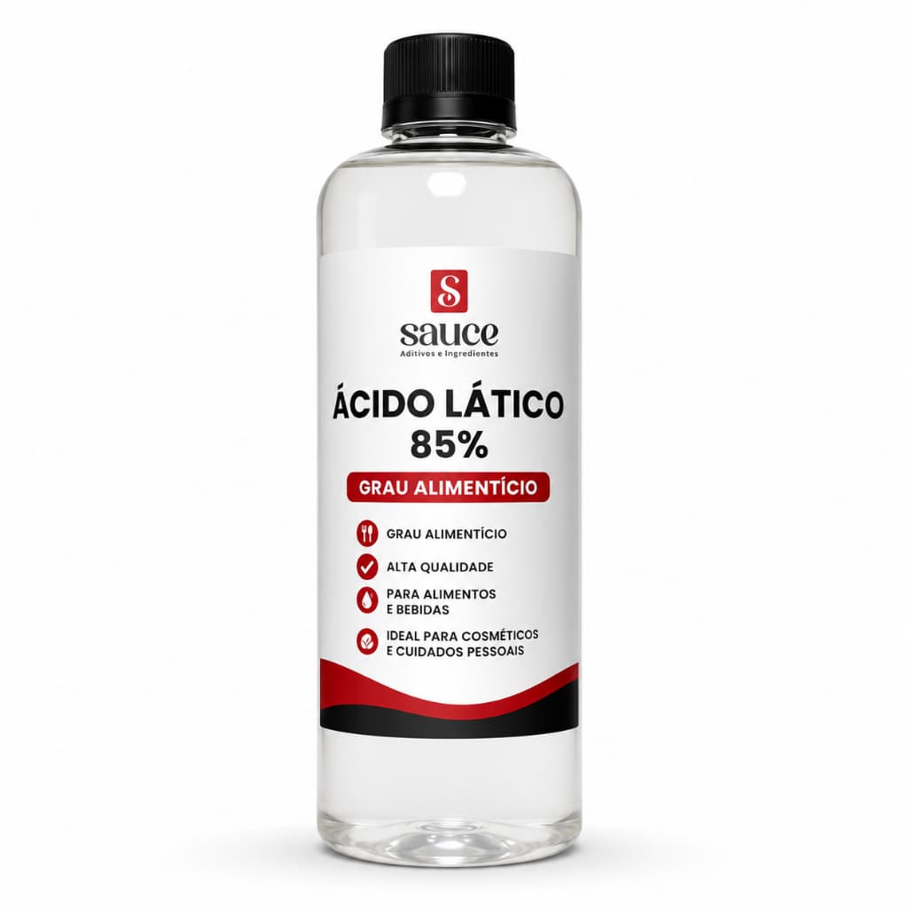 Ácido Lático 85% 250 g - Ideal para Alimentos e Cosméticos