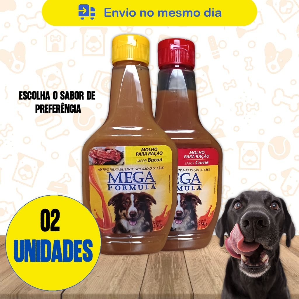 Molho Petisco Ração Cachorro Gato Sabores - 250g cada 2 Unidades