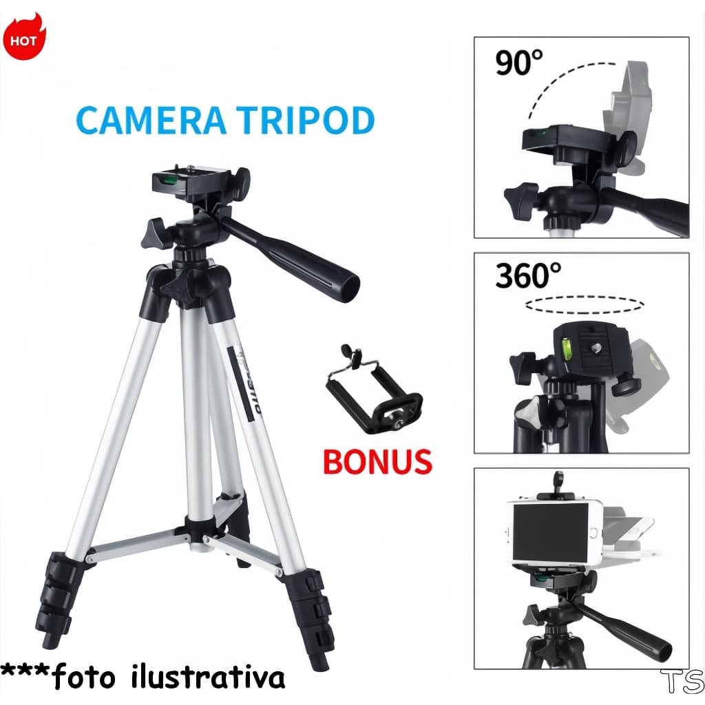 Universal Tripod With Level For Cell Phone Cameras 1.02m Fast delivery