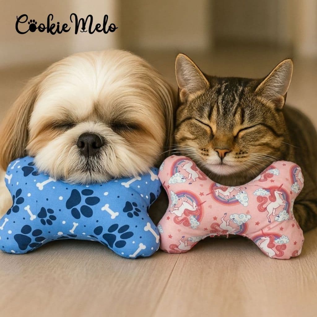 Travesseiro Pet Osso Macio Gato Cachorro Almofada Pet Para Descanso Confortável Antialérgica Lavavel