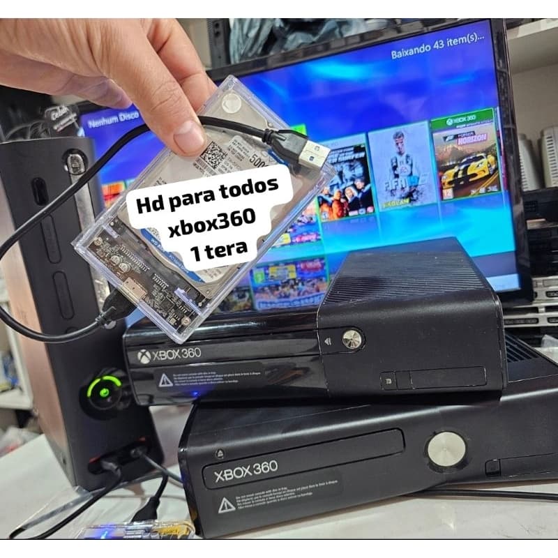 HD de xbox 360 com 1 tera