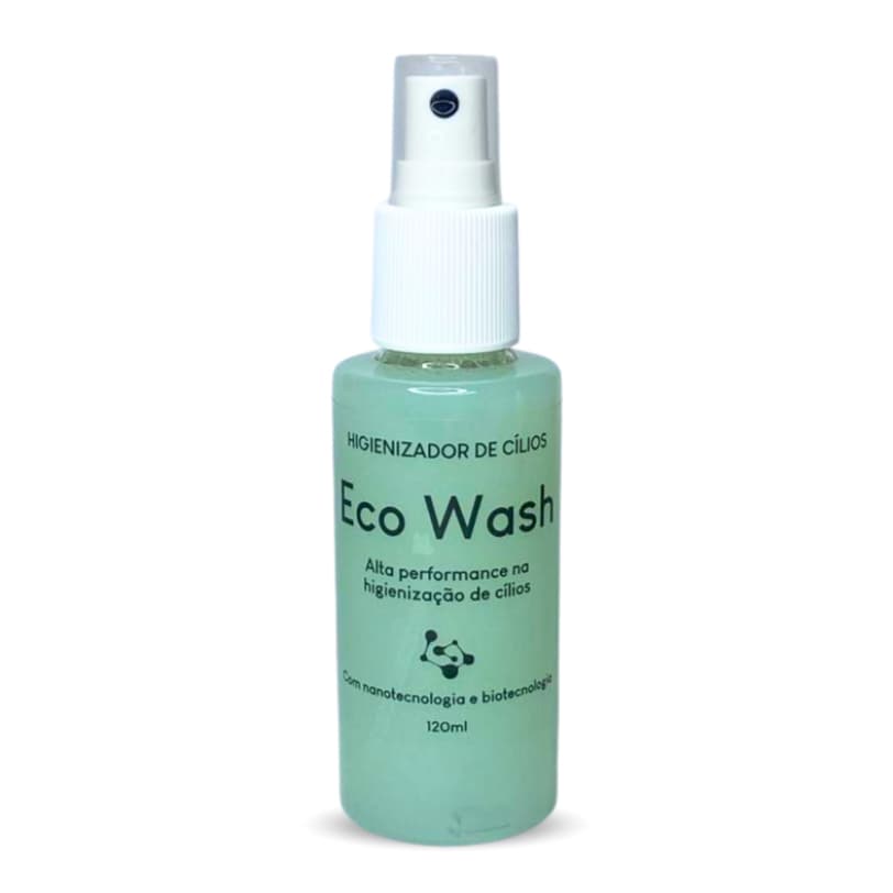 ECO WASH Higienizador de Cílios (Limpa sem arder o olho) 120ml Majestic