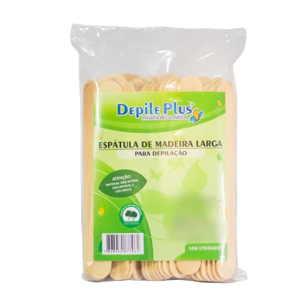 Espatula Descartavel Para Depilação 14cm x 1,5cm