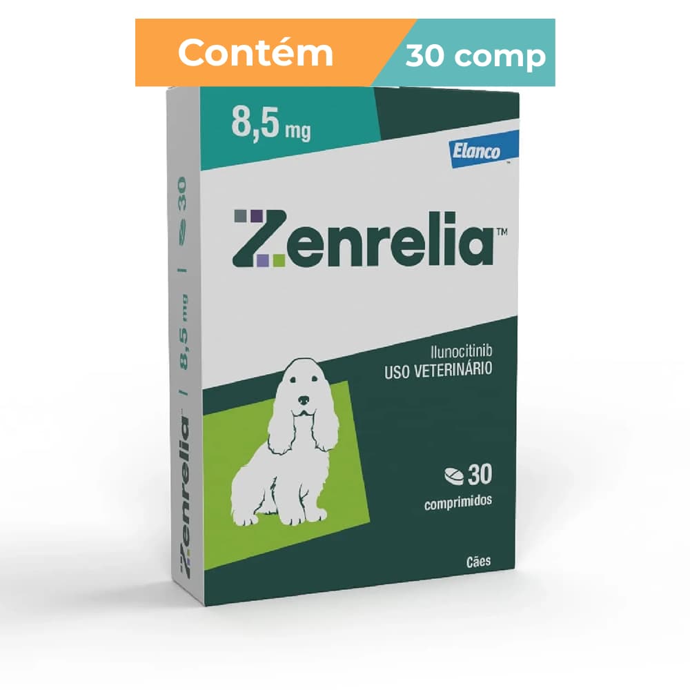 Zenrelia 8,5mg Dermatológico Elanco Para Cães - 30 Comp