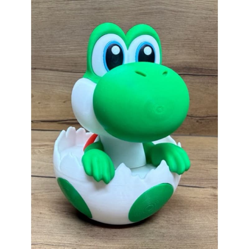 Boneco Yoshi no Ovo Super Mario Action Figure Decor Colecionável Setup Gamer Geek