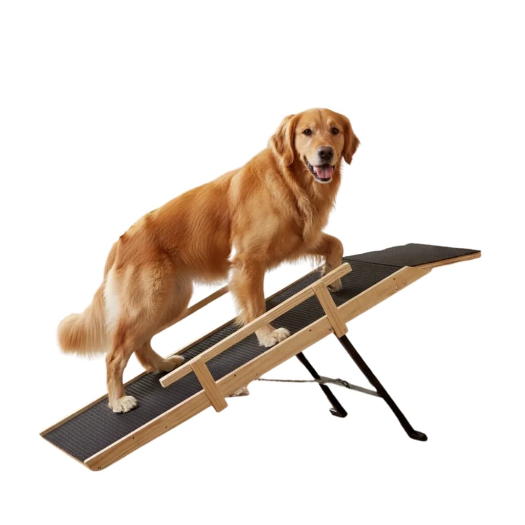 Rampa Para Cachorro de Grande Porte até 50kg 80cm Ajustável Dobrável Antiderrapante Vica Decor