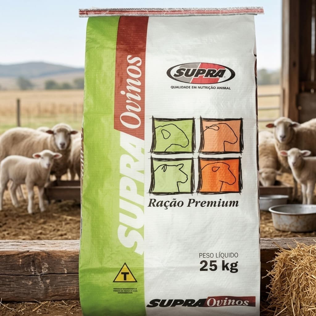 Ração Supra Ovinos Premium 25kg | Nutrição Segura e Eficiente - Promoção !
