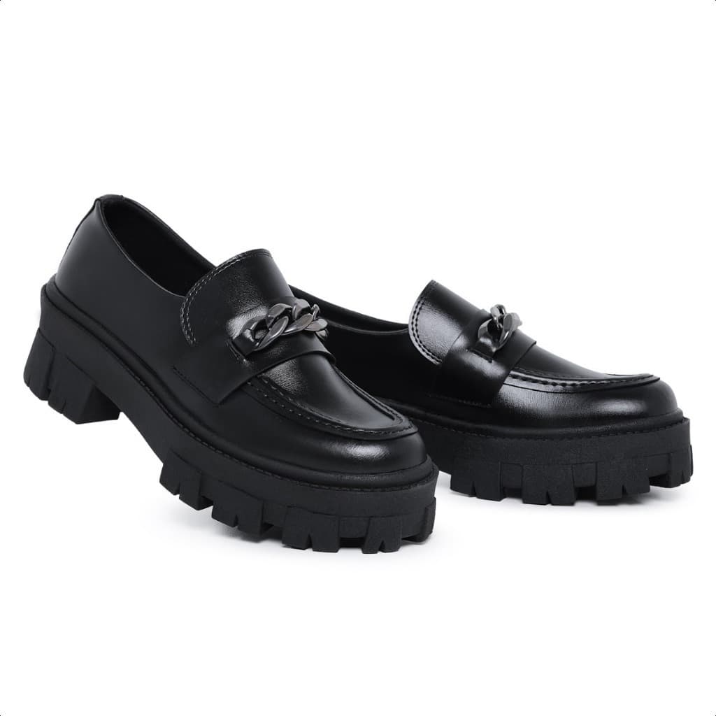 Mocassim Corrente Blogueira Tratorado Unisex Númeração Especial Rialis