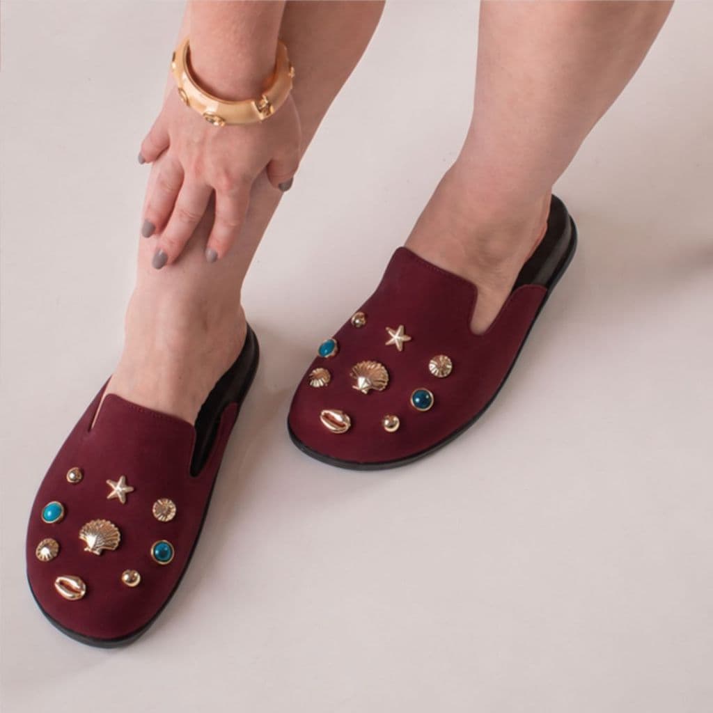 Clog Feminino Fashion Conchas Calçado Confortável Dia a Dia Mule Moda Tendencia Moderno Leve