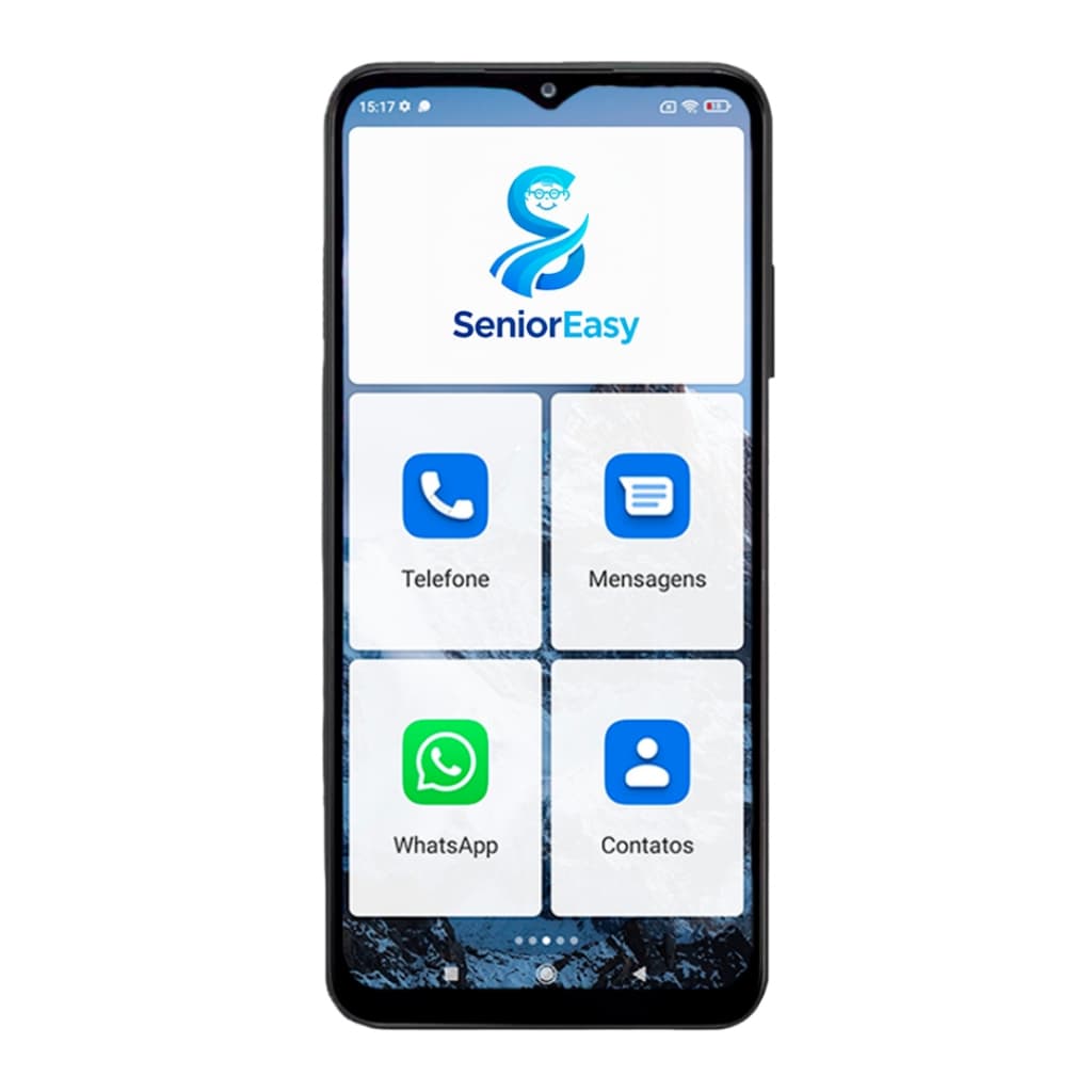 Smartphone para idosos Android SeniorEasy Facil 4G Utilizacão 128gb/4gb RAM