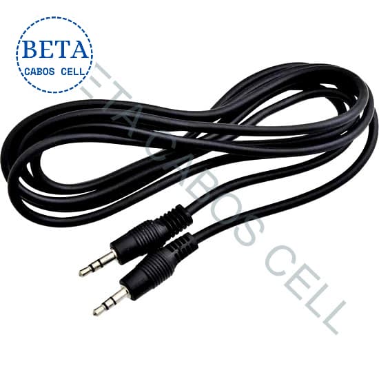 Cabo Auxiliar P2 X P2 Alta Qualidade 1.5 M Embalagem Radio Celular