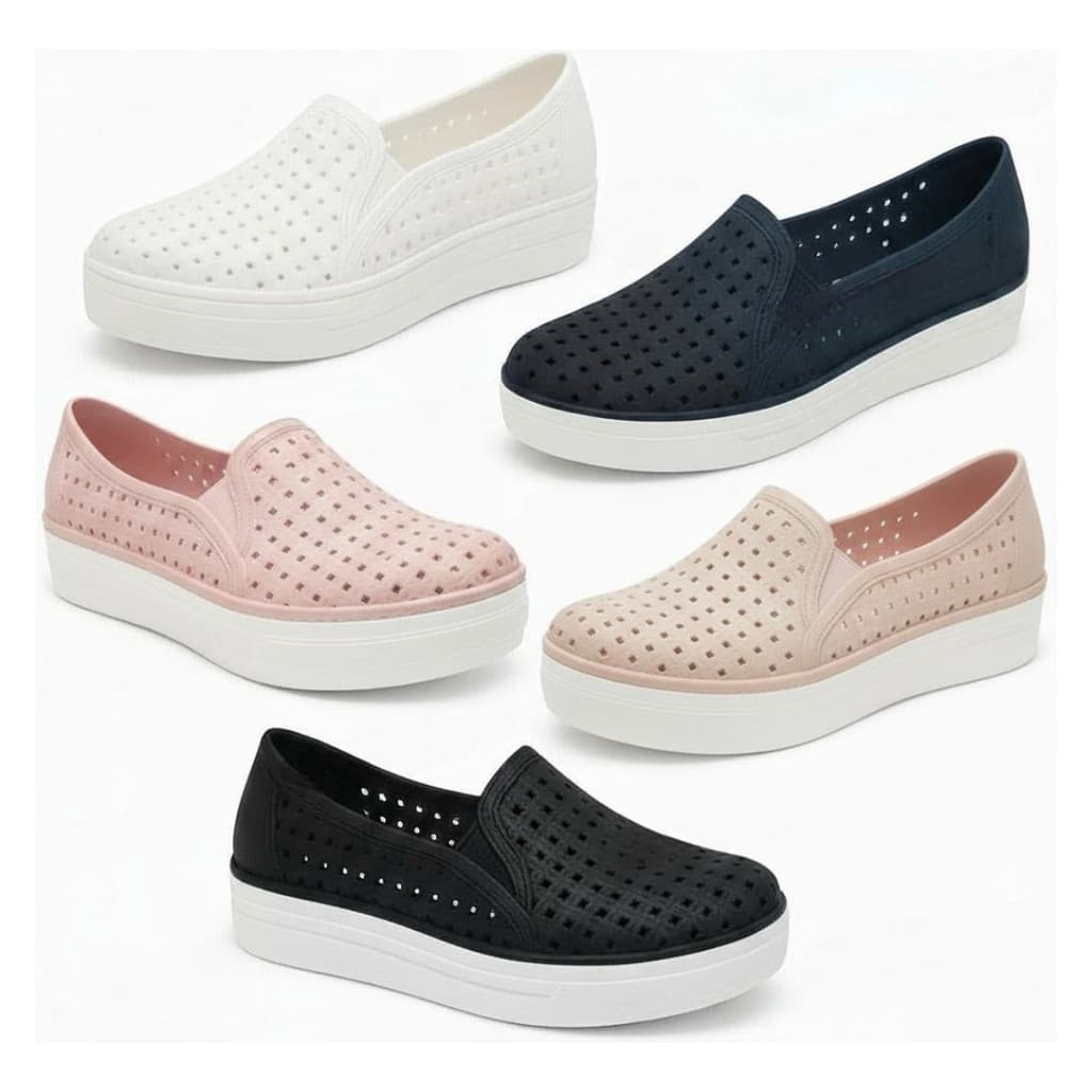 Tênis Sapatênis Sapatilha Feminino Slip On Zíp Casual Leve E Confortável Envio Imediato