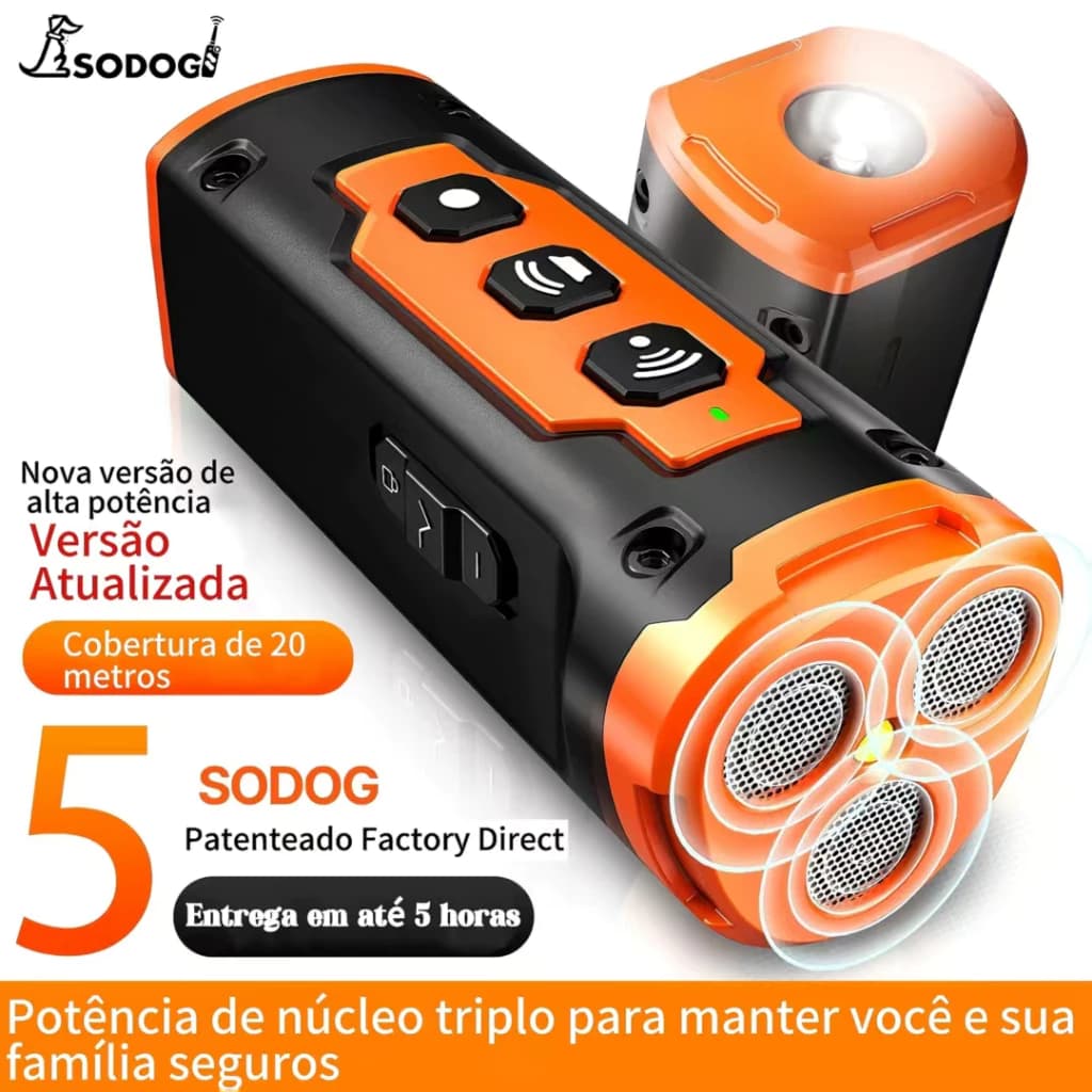 25 novo tipo dispositivo repelente de cães dispositivo de treinamento ultrassônico de duas cabeças Sonic automático casc