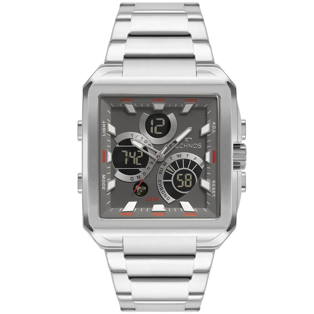 Relogio Technos Masculino Ts Digiana Prata - BJ3940AB/1C