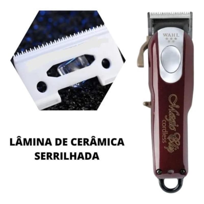 Lâmina cerâmica serrilhada WMARK/ WHAL / autoafiável / qualidade premium / super afiada
