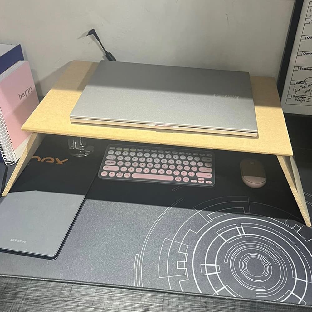 Suporte de notebook para cama sofa mesa apoio em mdf cru bandeja de servir cama quarto sala