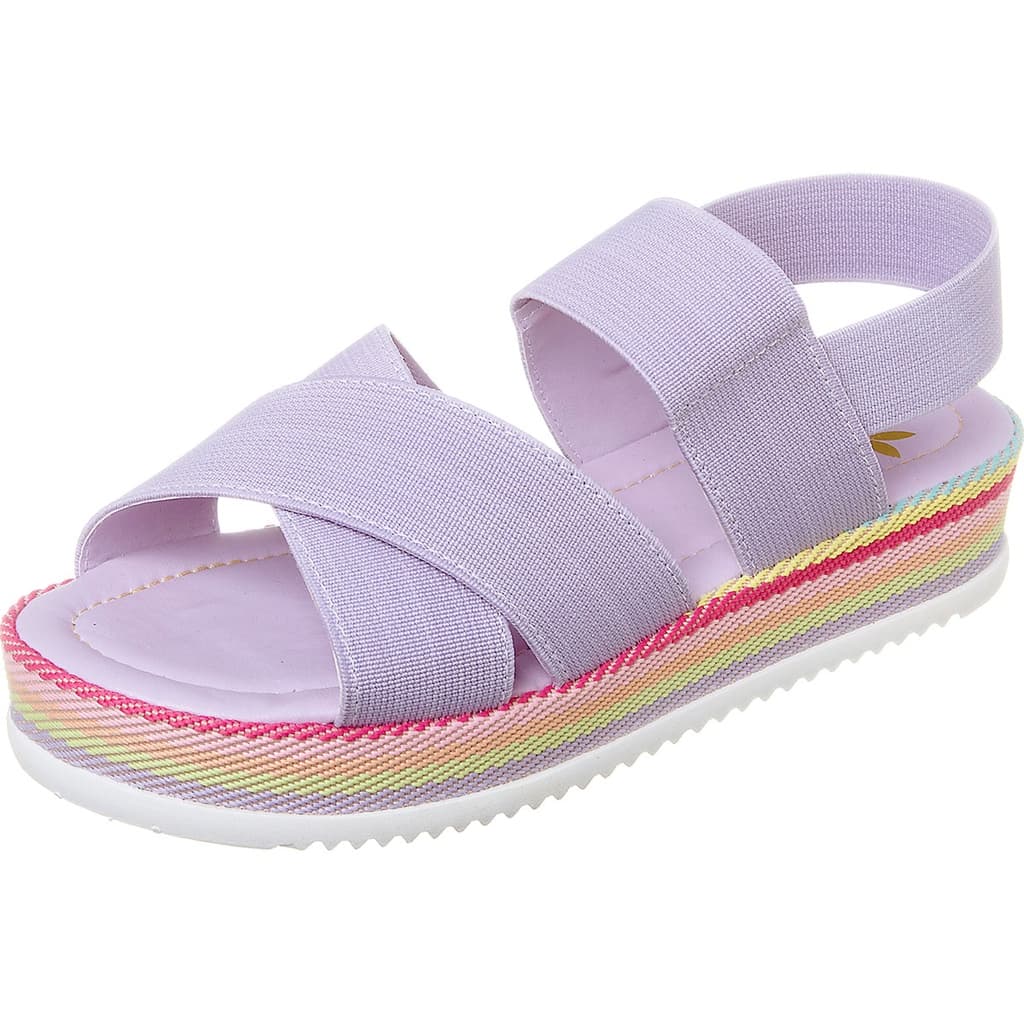 Sandália Feminina Flatform Elástico Mule Estilo
