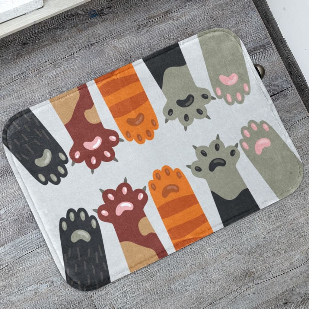Tapete Pet Decorativo p/ Comedouro 55X35