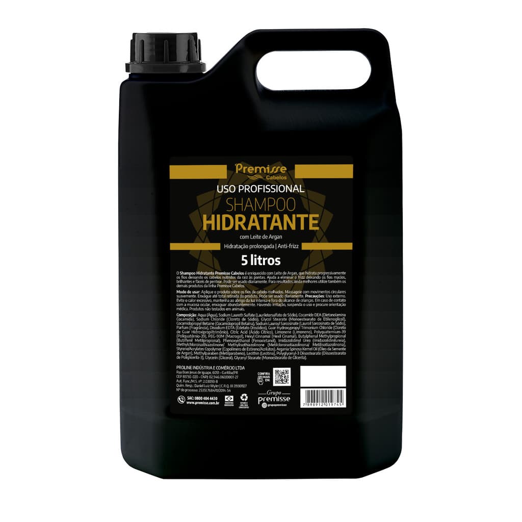 Shampoo Hidratante 5 Litros - Premisse
