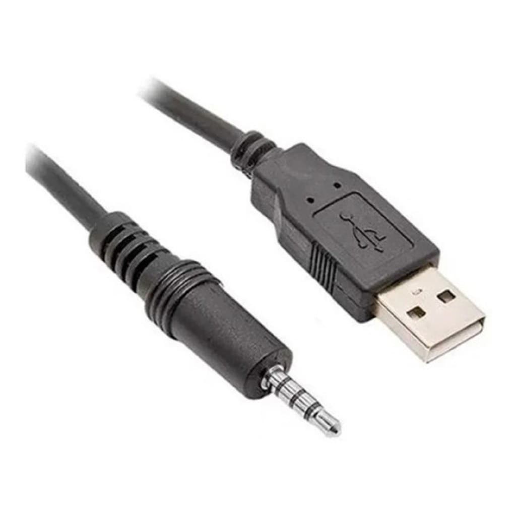 Cabo Auxiliar P2 + Usb Macho Som Autoradio Mp3 / Mp4 1,5m