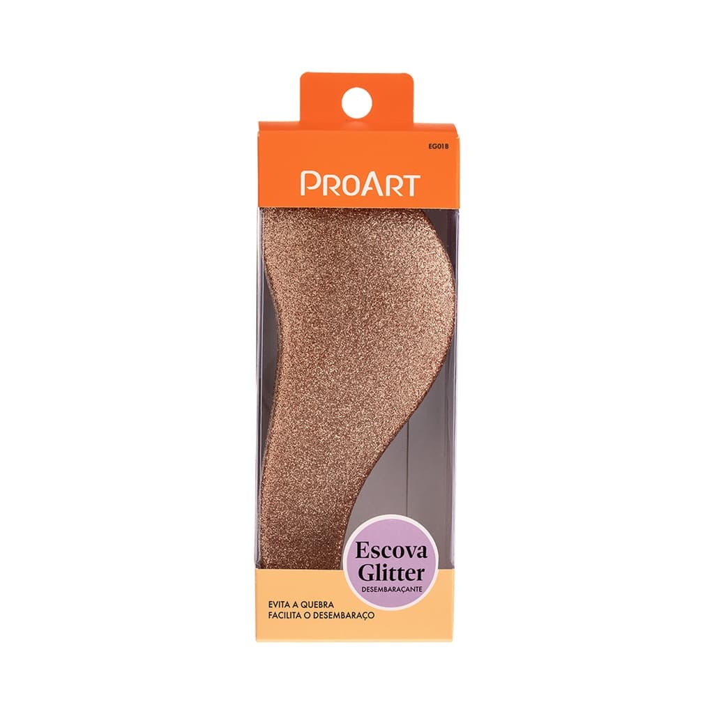 Escova Desembaraçante Dourada Glitter - Proart
