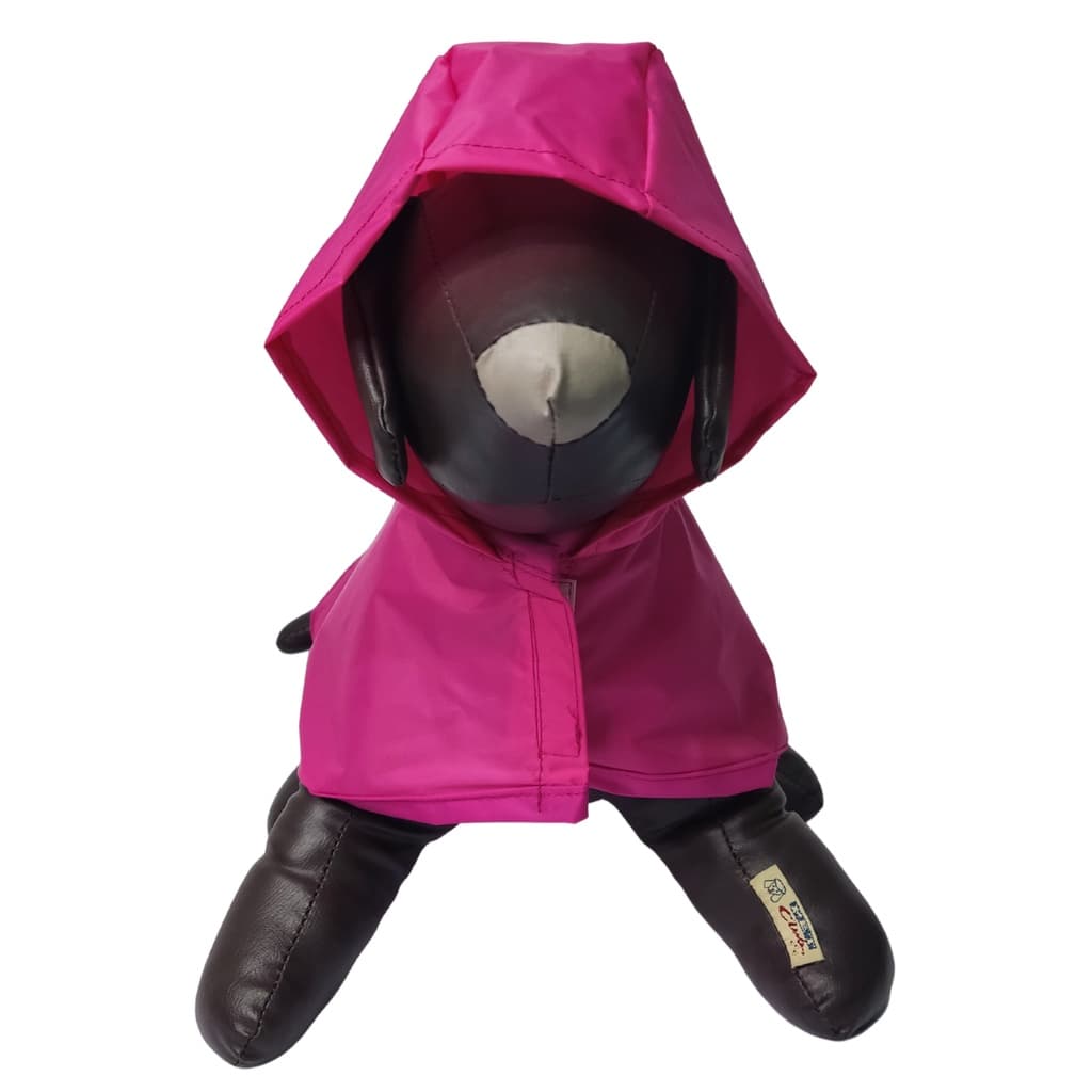 Roupa Pet Capa de Chuva Pink capinha impermeável cachorro rosa cães e gatos