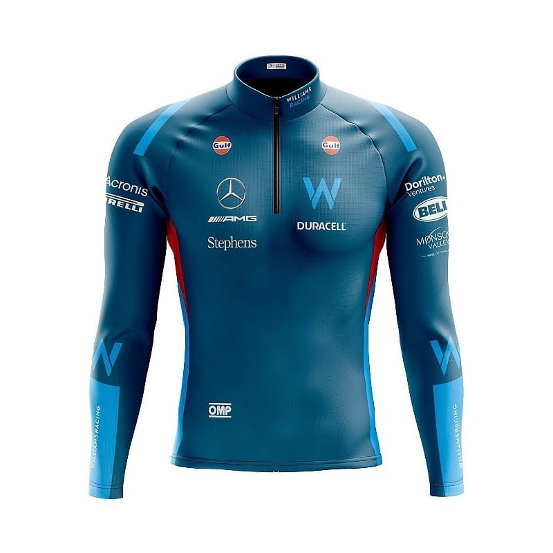 CAMISA CICLISMO MASCULINO WILLIAMS COM BOLSOS UV 50+