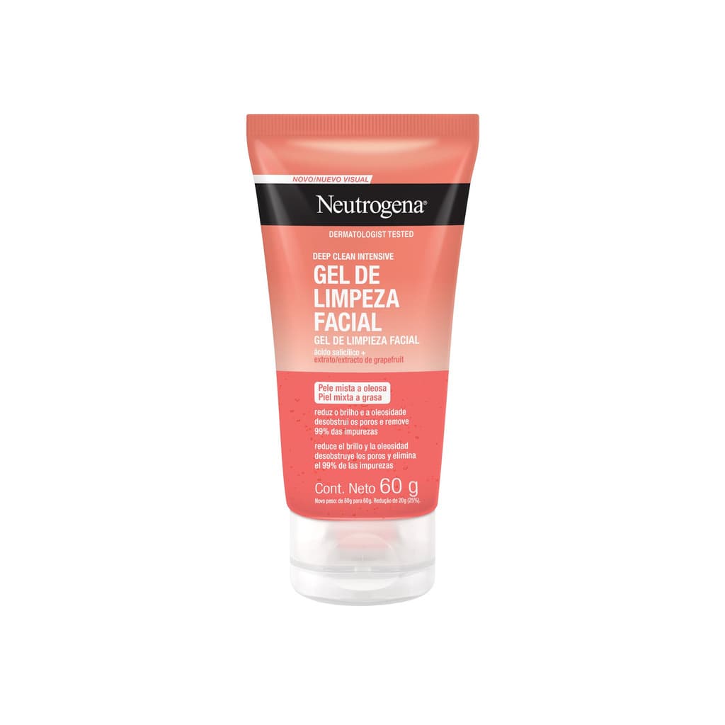 Gel de Limpeza Facial Neutrogena Pele Mista e Oleosa 60g