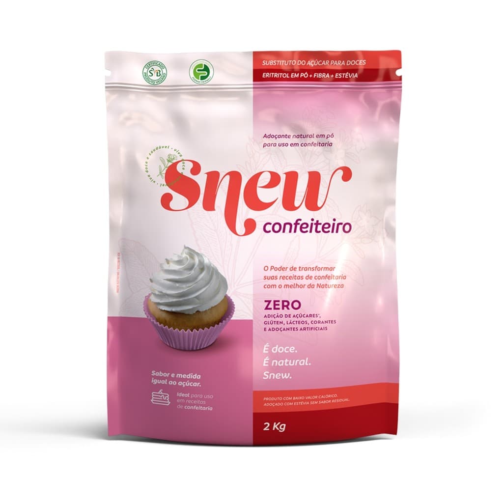 Adoçante Natural de Confeiteiro em Pó Snew 2kg Chocolife