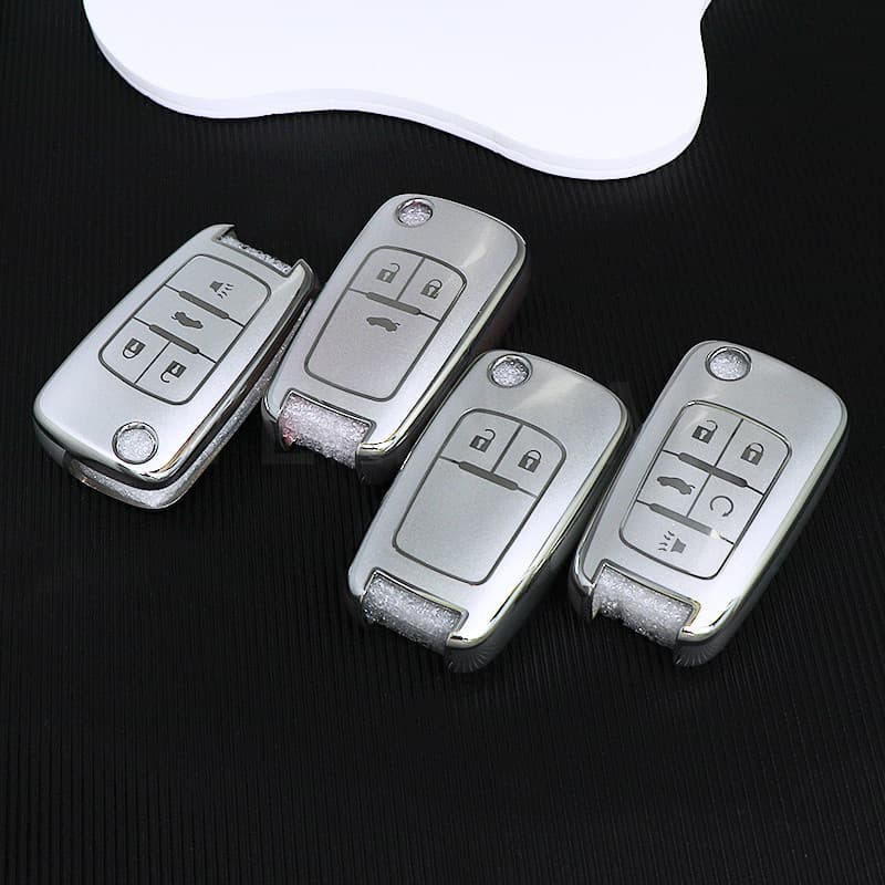Nova Capa Da Chave TPU Para Carro Com Chevrolet Automóveis Cruze Spark Orlando Key Shell Fob 2 3 4 5 Botões