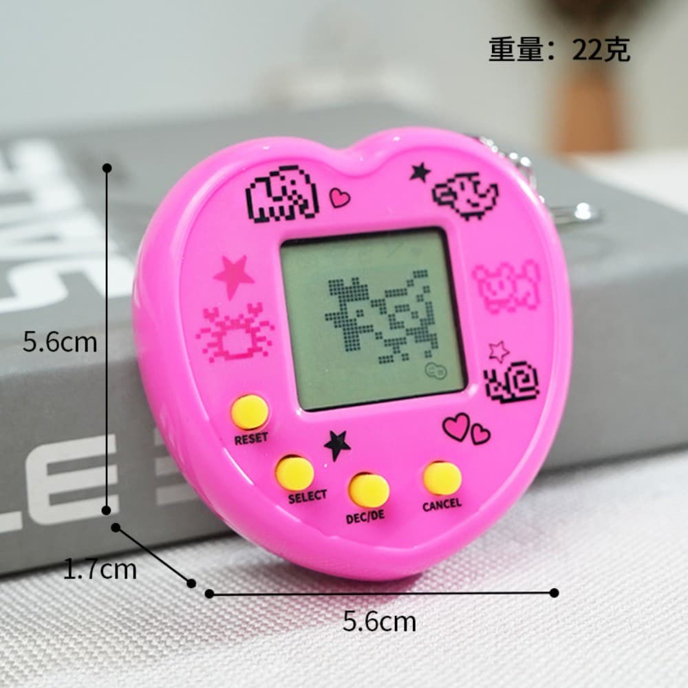 Retro Nostalgia Portátil Virtual Pet Simulator Mini Console De Jogo Eletrônico Chaveiro Pingente
