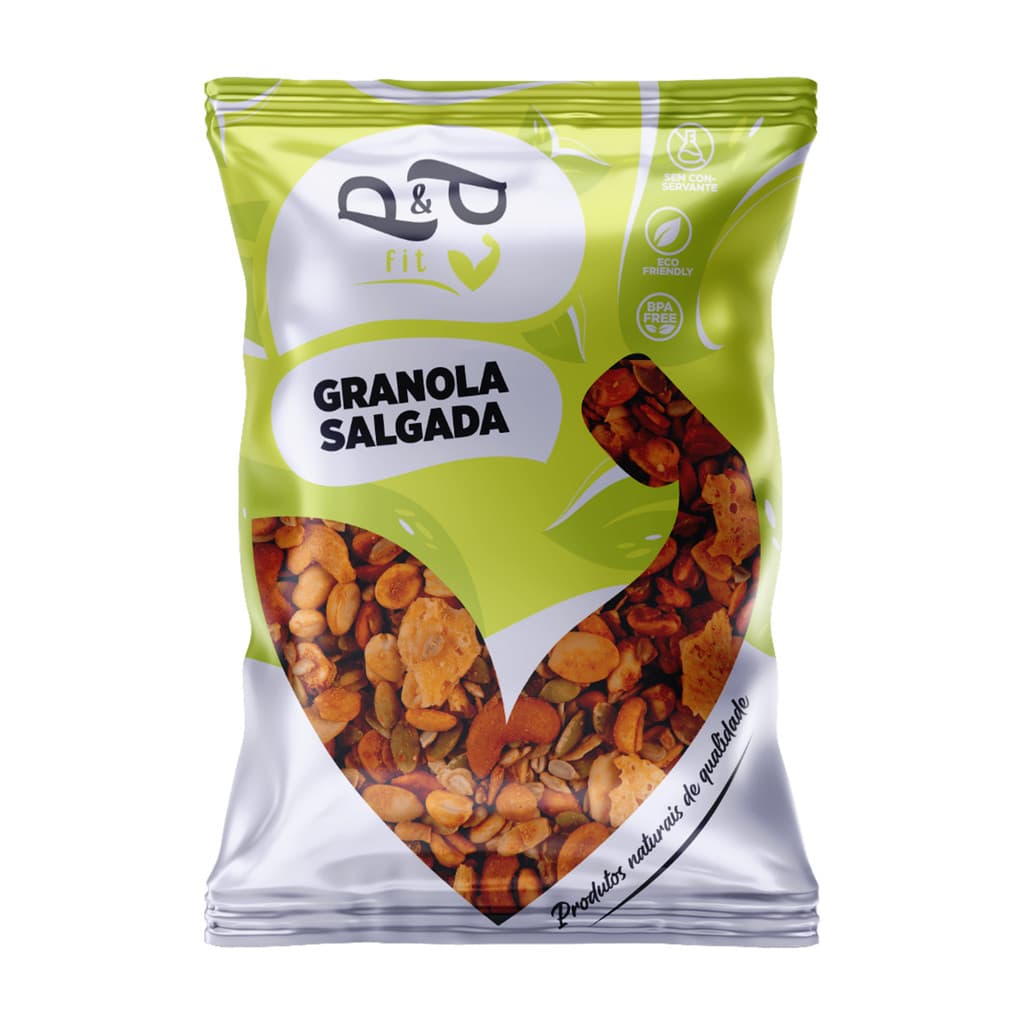 Granola Gourmet P&P Salgada / Low Carb 250g - Com Chimichurri e Páprica
