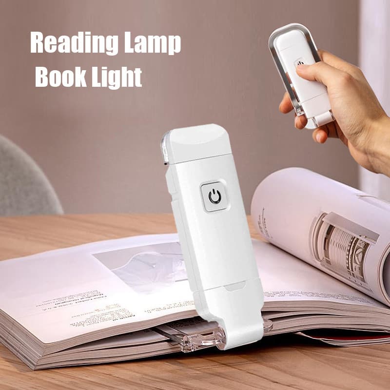 Luz de leitura recarregável USB portátil ajustável protege seus olhos