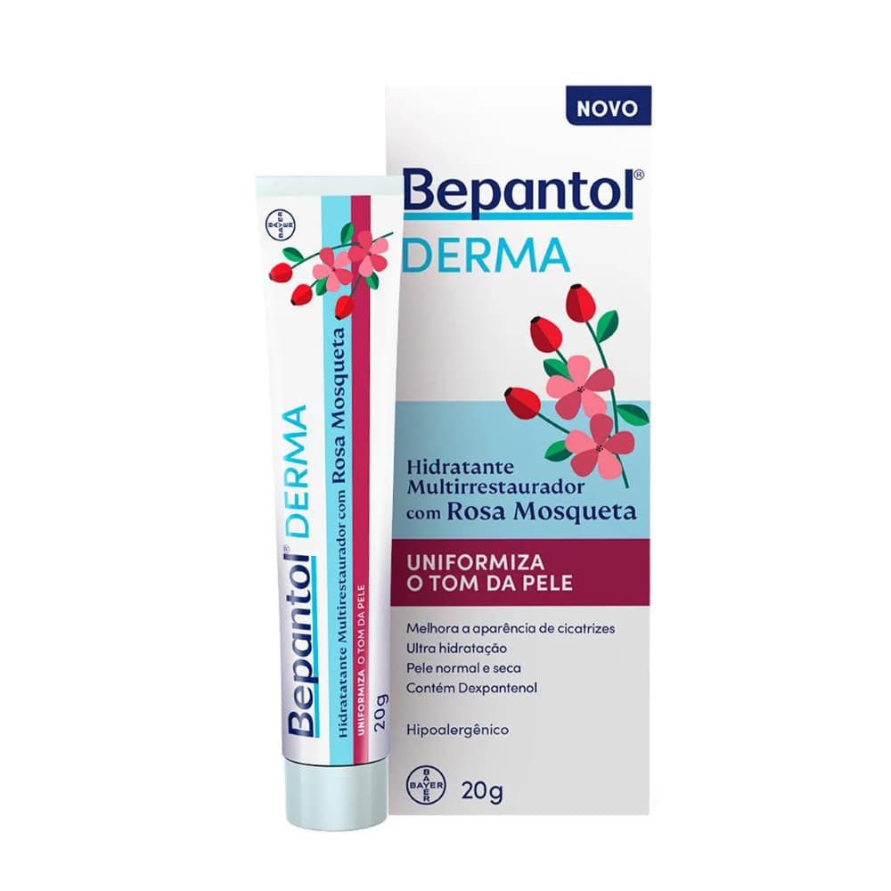 Bepantol Derma Rosa Mosqueta Hidratante Multirrestaurador 20g