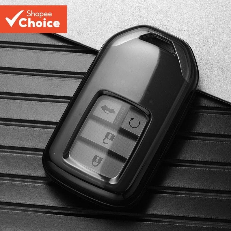 Nova Capa Macia TPU para Carro com Chave Remota Shell Fob Honda Vezel City Civic Jazz BRV BR-V HRV