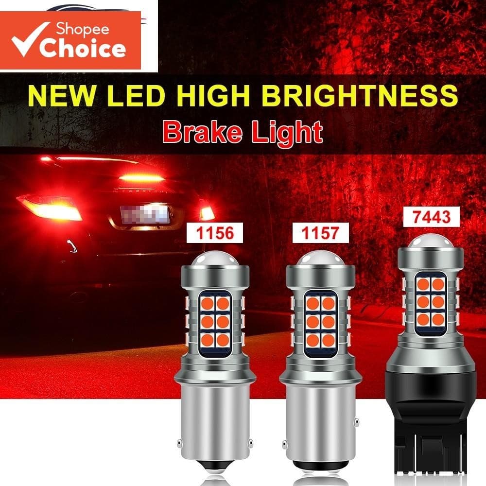 Carro LED Luz De Freio T20 7440 W21W 7443 1157 BAY15D 1156 Cauda Strobe Flash Lâmpada Reversa