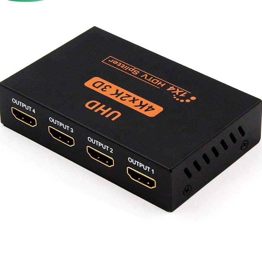 Amplificador Divisor HDMI 1 Em 4 Saídas HDCP 1080P 4K Display Duplo Para HDTV DVD PS3 Xbox