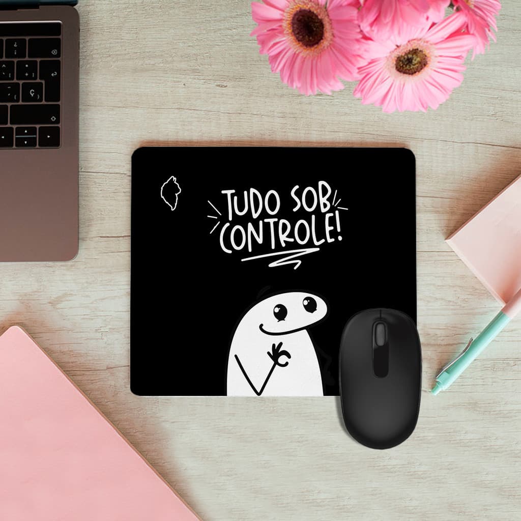 Mouse Pad Retangular 28x20 Flork Tudo Sob Controle