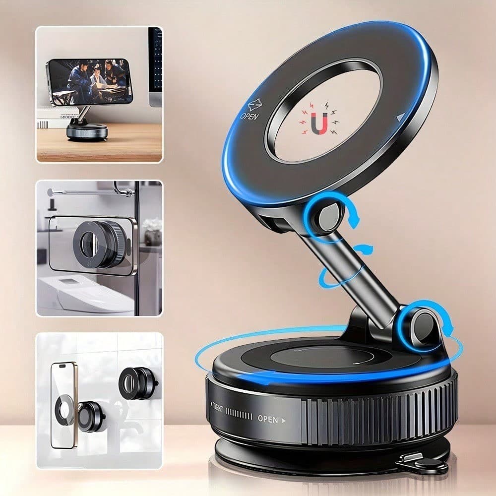 360 ° Suporte Magnético Giratório Para Telefone , Dobrável E Retrátil , Compatibilidade Universal Com iPhone 16/15/14/13