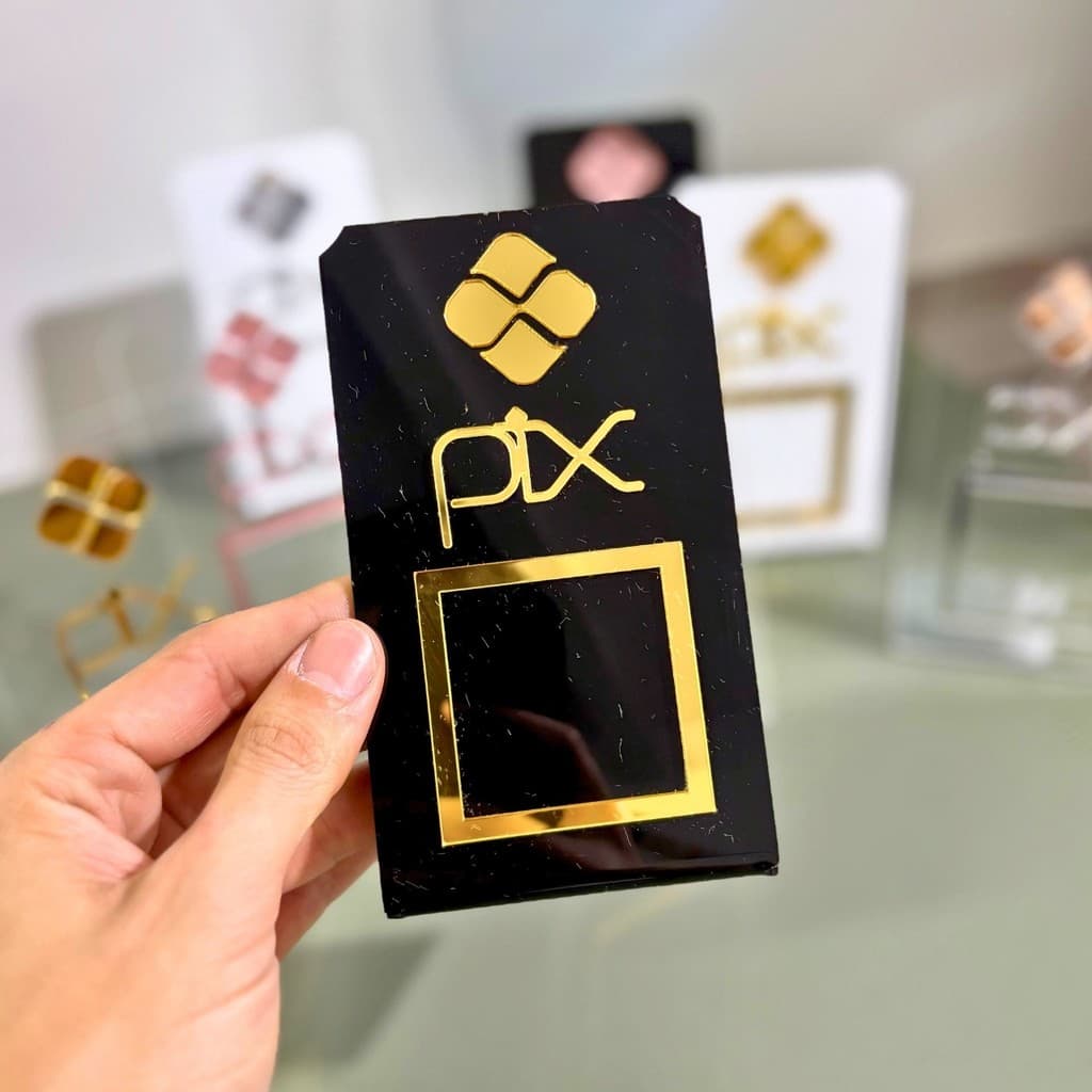 Display PIX Pagamento em Acrílico – Placa QR Code