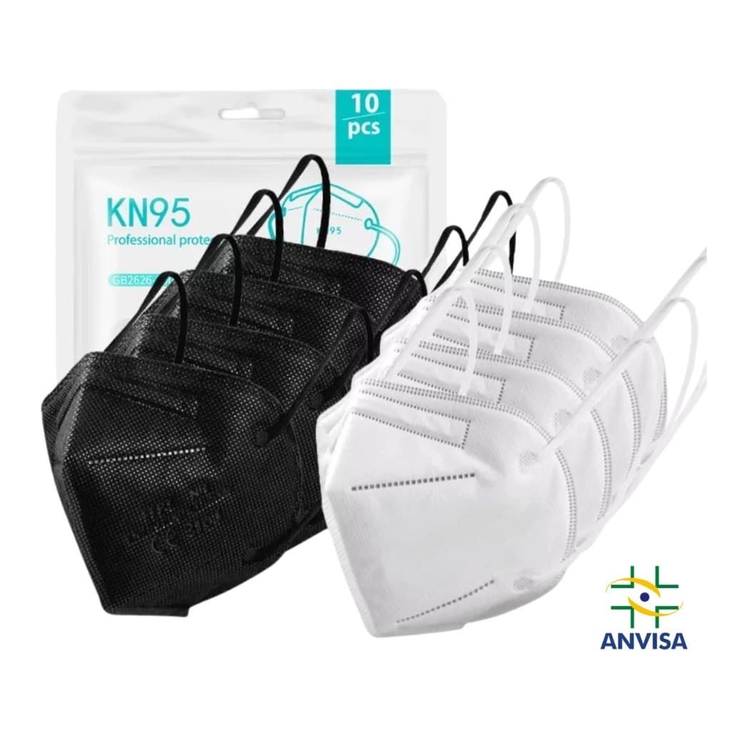 Kit Máscaras KN95 5 Camadas Reutilizáveis