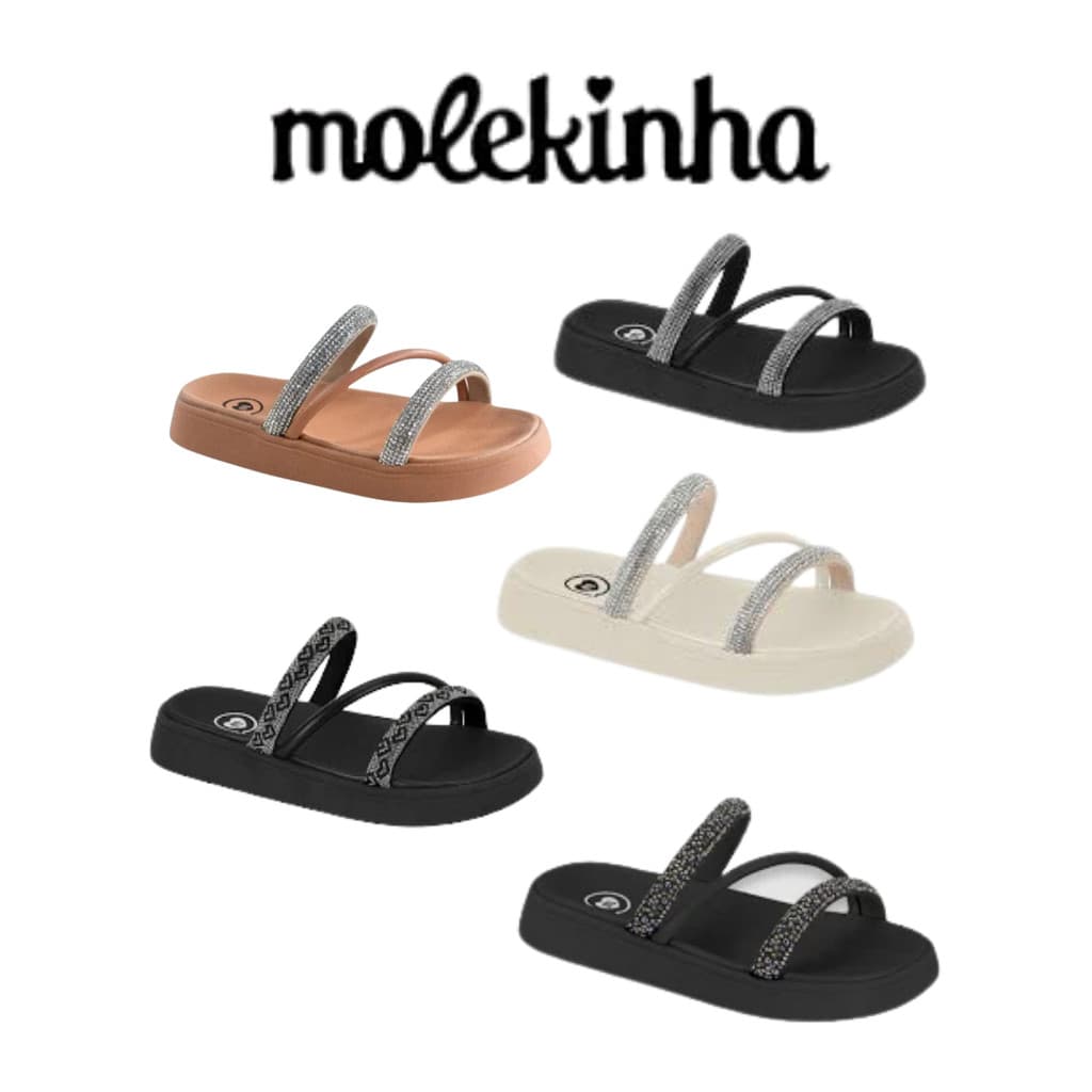 Papete Infantil Feminina Molekinha 2358.100 – Original, Confortável e  Ideal para Escola e Passeios